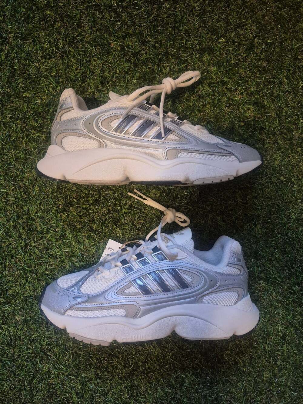 Adidas Ozmillen W Silver White Black Sneakers IE5841